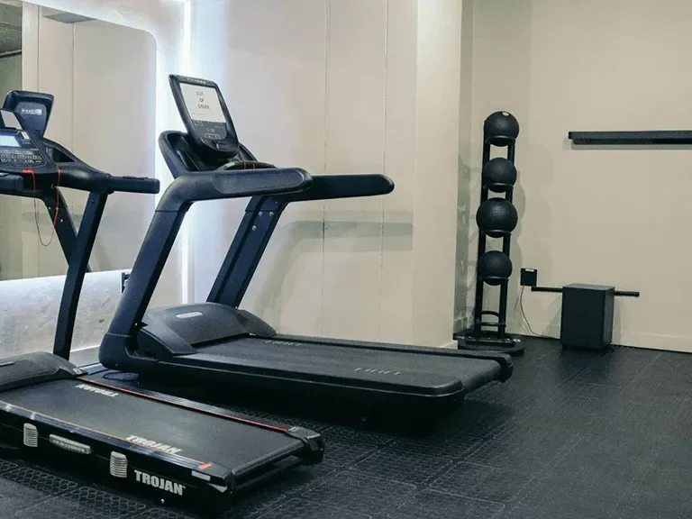 Gym cardio equipment at BlackBrick Sandton 2