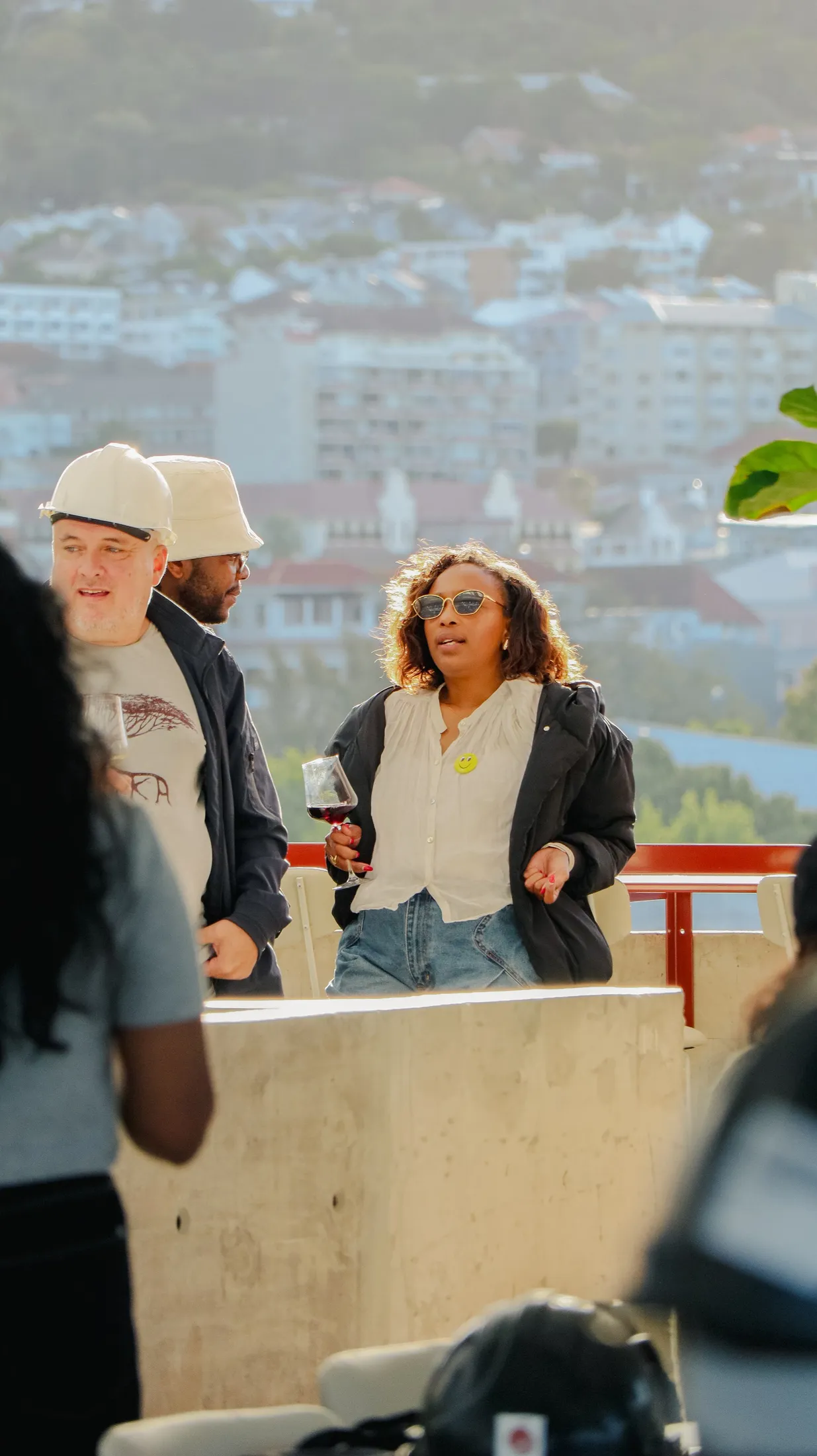 Guests socialising on a BlackBrick rooftop